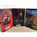 Hot Toys Movie Masters 1/6 scale Rambo First Blood part 2 Figure complete. as found see condition