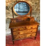 Victorian chest of drawers with dressing table top