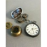 Pocket watch by J.G Graves Sheffield "The Express English Lever" fitted in an Chester silver case by