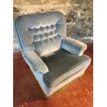 Parker Knoll button back easy chair