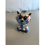 Lorna Bailey Cat figure titled "Tad the cat" signed Lorna Bailey. 12cm in height.