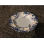 William Moorcroft early Florian Ware Macintyre co Ltd blue floral design bowl. 18cm in diameter