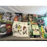 A collection of Hibernian and Celtic football programmes