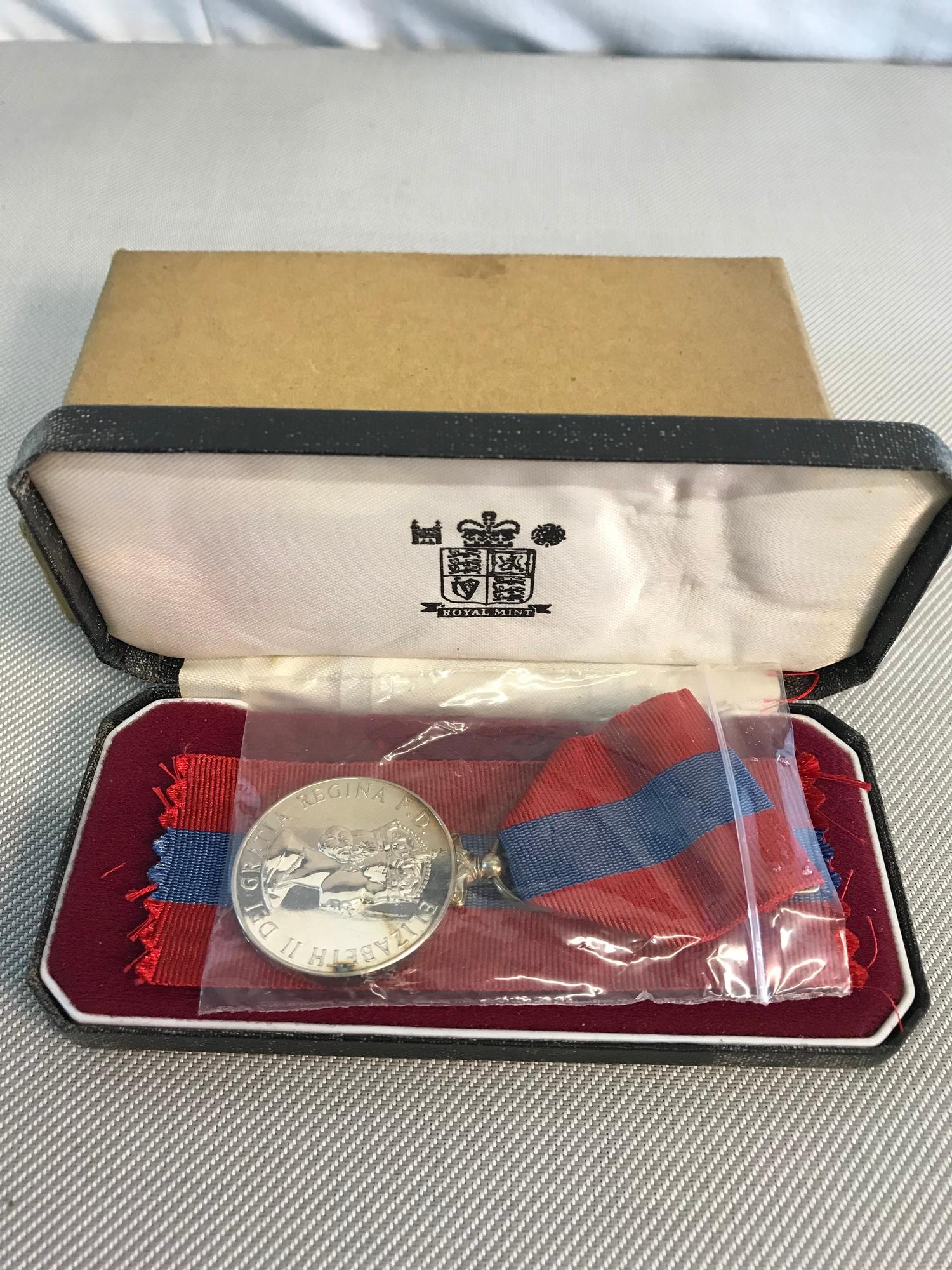 Imperial Service Medal to Robert Douglas Williamson. Comes with ribbons and box