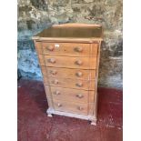 Youngers Furniture Solid pine 6 drawer narrow chest