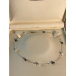 Fraser Hart 9ct gold chocker chain with white and black freshwater pearl setting with original box