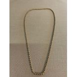 Large heavy 9ct gold rope chain