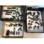 A Collection of lead Britains Farm animals, Cowboys and Indians etc