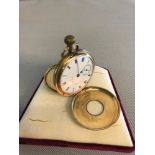 1905 14kt gold plated Waltham Mass Riverside pocket watch. Serial number 17108491. 19 jewels.