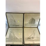 A Collection of 4 limited edition Yacht prints produced by "The Royal New Zealand Yacht Squadron"