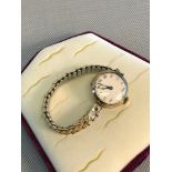 1920's, 30's 9ct gold cased ladies watch with rolled gold strap.