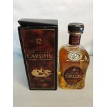 Cardhu aged 12 years Spreyside Scotch Whisky Full, Sealed & Boxed