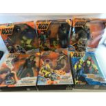 6 Action Man boxed figures, All accessories still present