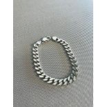 Heavy silver 925 curb bracelet