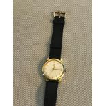 Vintage Omega gents watch, 17 jewels, 17337677 serial number. Has 9ct gold omega strap buckle. Needs