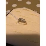 10ct gold ladies rings set with CZ stones