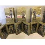 3 Cyber Hobby military action figures 1/6 scale with life like head sculpts. Complete with boxes