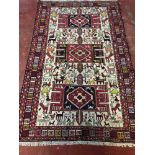 Saudi Arabia (Olaya) hand knotted rug. Measures 200x126cm.