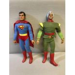 2 1977 & 78 original superman figures "Superman & Jor-El"