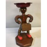 Novelty Folk Art Figure. Stands at 34cm in height.