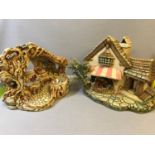 2 Pendelfin display stands "The fruit shop & the toy shop"