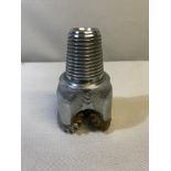Heavy vintage drill bit head possibly for mining use. Has various serial numbers as pictured