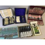 Selection of boxed cutlery sets