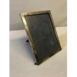 Birmingham silver photo frame. Measures 20.5x15.5cm