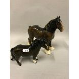A lot of two Royal Doulton horse figurines