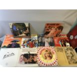 A Collection of 12 inch LP records which includes classical and theatre songs.