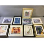 A Collection of Allison Ross Photographs, Prints, drawings and Mixed medias. All signed in pencil by