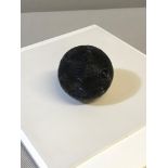 Antique ebony carved ball
