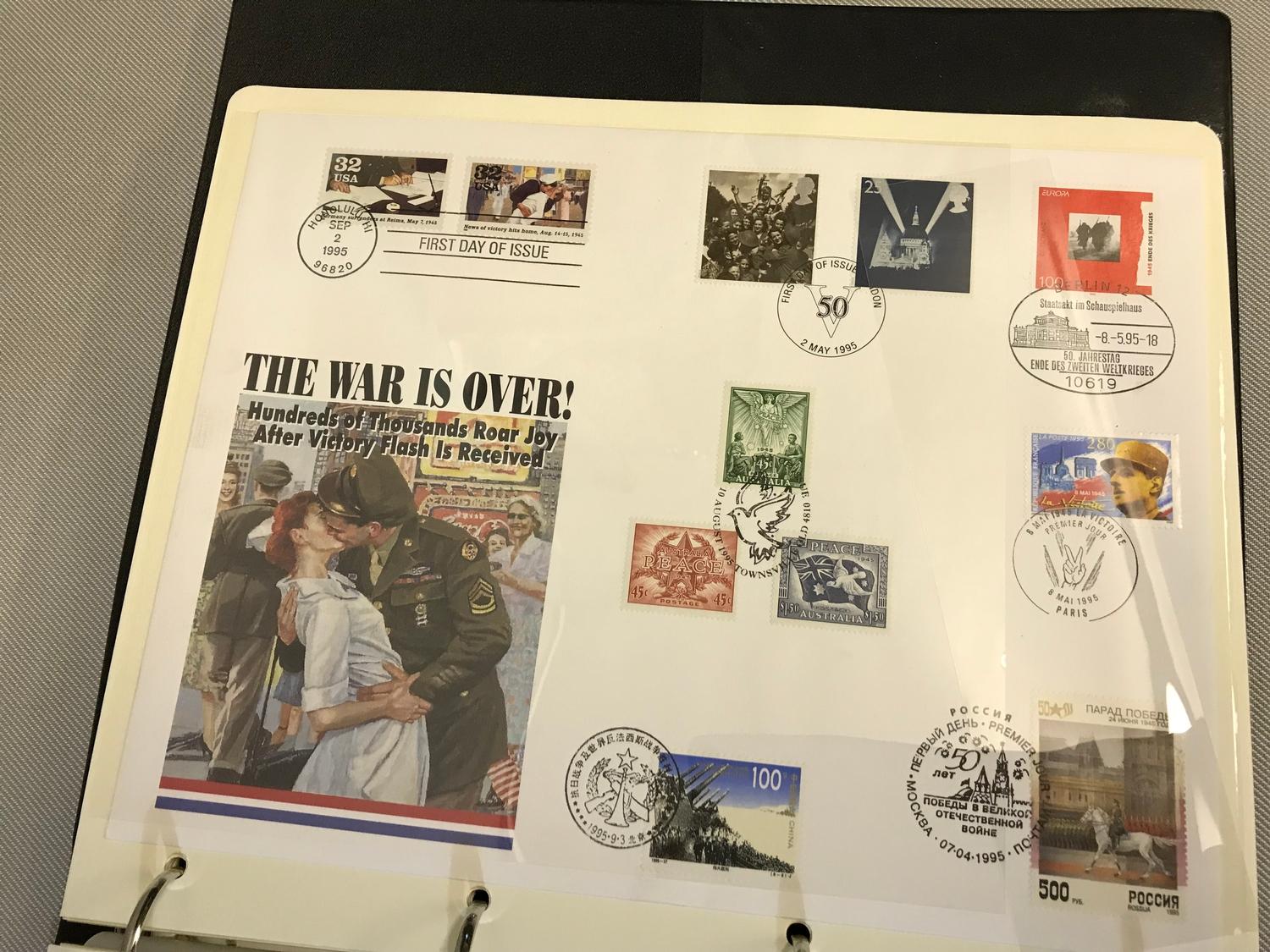 Album full of "The history of WW2" first day covers, stamps & Coin. - Image 5 of 8