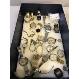 A Collection of vintage watches which includes sekonda, Casio & Rotary watches