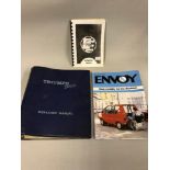 Triumph 2000 workshop manual, Elswick Envoy drivers hand book and one other