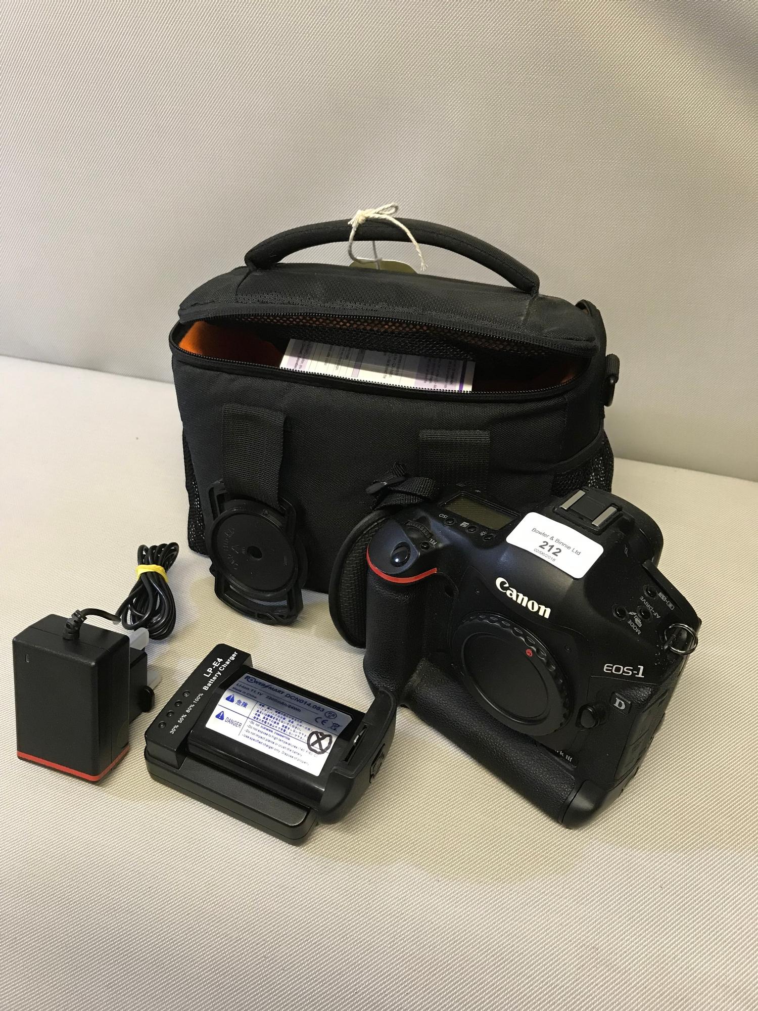 Canon EOS-1 camera, together with accessories and carry bag