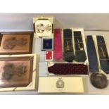 A Collection of Rolls Royce Collectors memorabilia to include various ties, Playing cards,