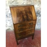 Wylie & Lochhead Ltd Glasgow narrow bureau chest.