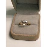 Ladies gold ring styled with 3 diamonds (0.25ct)