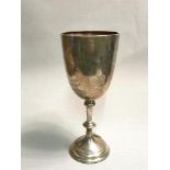 London silver Presentation cup. Makers Charles Boyton (II) Dated 1899. Weighs 374grams. Measures