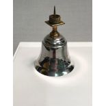 WW2 Vintage brass & silver plated ships bell from S.S. HIMALAYA. 1948-1974. Makers Angus & Coote