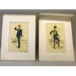 2 Original watercolour drawings by D.N.Anderson. Lieutenant, No1 dress 1966 the Ayrshire Yeomanry