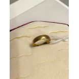 22ct gold wedding band ring. Size N. Weighs 4.40grams
