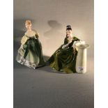 Royal Doulton figurine 'Secret Thoughts' HN 2382, together with Royal Doulton figurine 'Fair Lady'