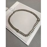 Heavy silver 925 curb chain.