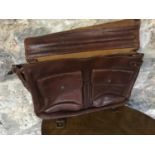 Italian leather satchel