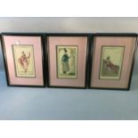 Three vintage French fashion prints, after Gerda Wegener