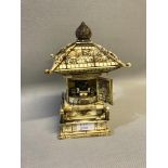 19th century Highly detailed carved ivory shrine. Stands 23cm in height.