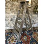 Vintage wooden ladders