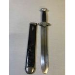 WW2 German Nazi Red Cross Hewer, Nazi medical officers knife having original scabbard.